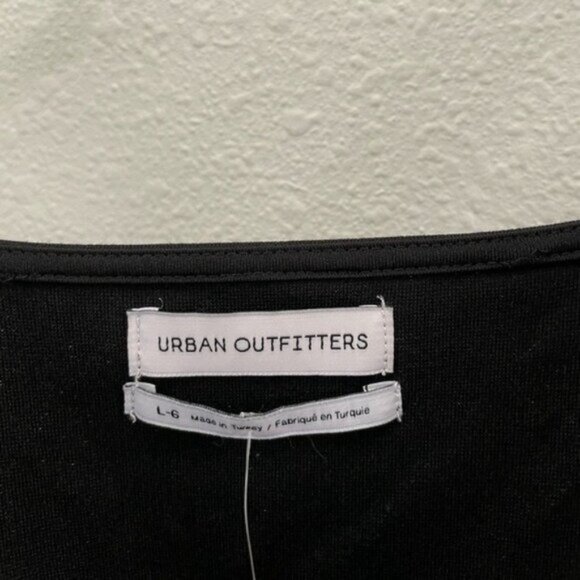 New Urban Outfitters 90’s Square Neck Mini Dress Feminine Y2K Ponte Knit Stretch - Picture 4 of 8